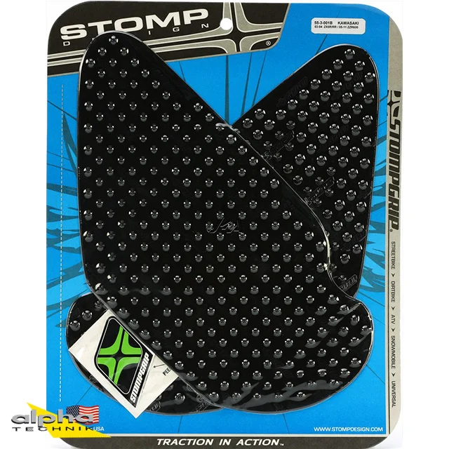 Stompgrip schwarz, Volcano, für Kawasaki ZX6R(R), 2005-2006 ab Bj. 2005 - 2006