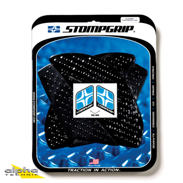 Stompgrip schwarz, Volcano, für Kawasaki ER6f, ER6n, 2006-2011 ab Bj. 2006 - 2008