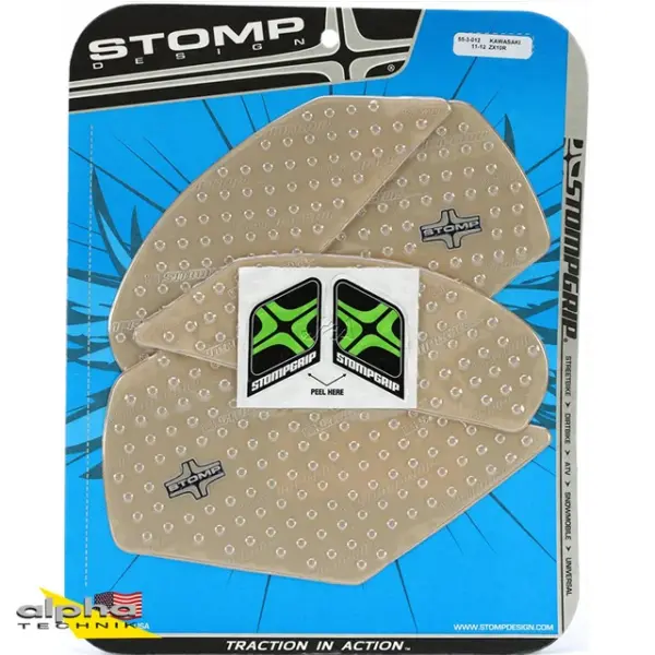 Stompgrip klar, Volcano, für Kawasaki ZX10R Ninja 2011-2025, ZX10R SE 2019-2020, ZX10RR 2017-2025 ab Bj. 2011 - 2015