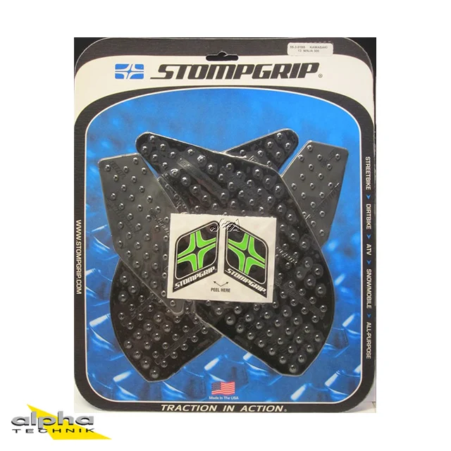 Stompgrip schwarz, Volcano, für Kawasaki, Ninja 250SL, Z300 2015-2016, Ninja 300 2013-2017, Z250SL 2015-2017 ab Bj. 2015 - 2016