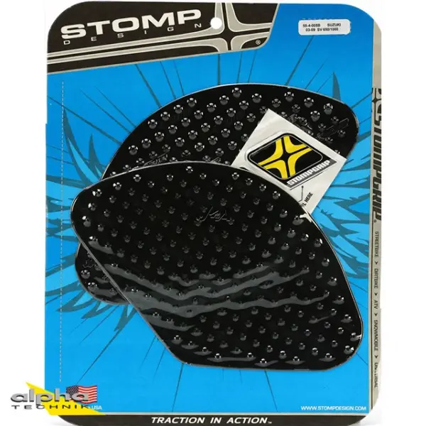 Stompgrip schwarz, Volcano, für BMW, R1200GS (Adventure), Suzuki, SV650 (S), SV1000 ab Bj. 2003 - 2012