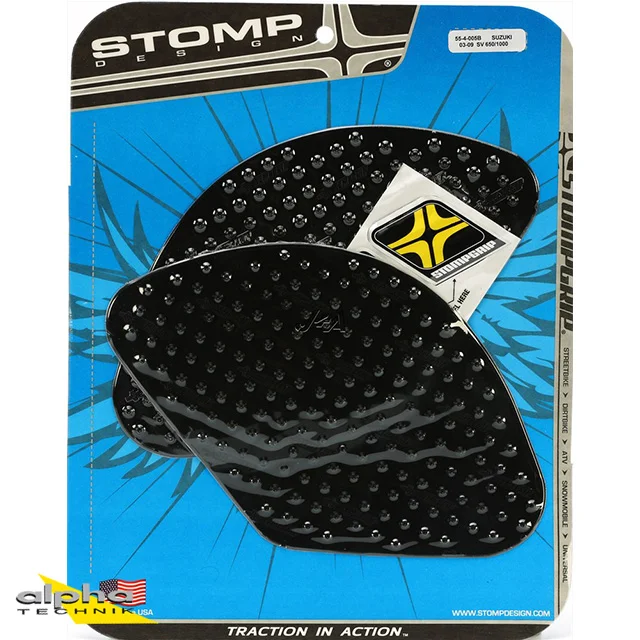 Stompgrip schwarz, Volcano, für BMW, R1200GS (Adventure), Suzuki, SV650 (S), SV1000 ab Bj. 2003 - 2012