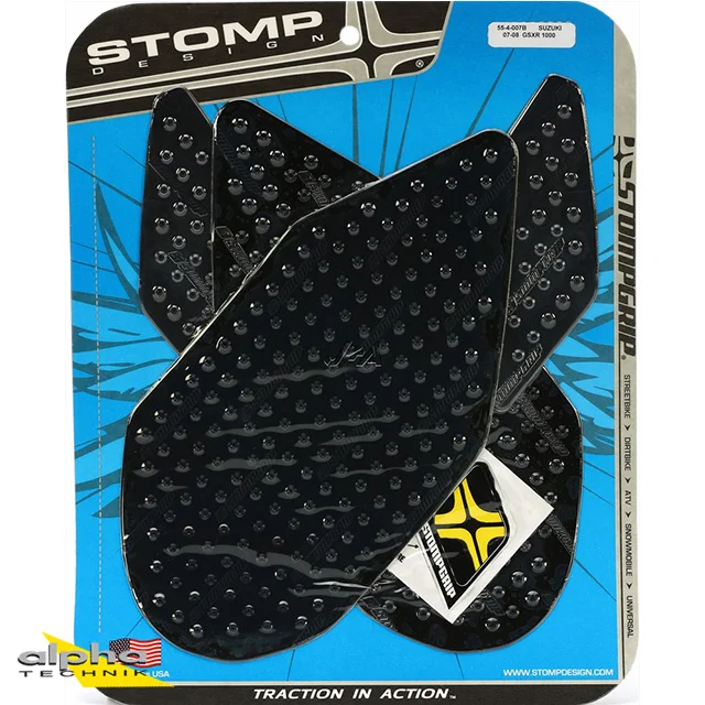 Stompgrip schwarz, Volcano, für Suzuki GSXR1000, 2007-2008 ab Bj. 2007 - 2008