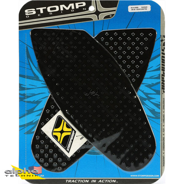 Stompgrip schwarz, Volcano, für Suzuki GSXR600, 2008-2010 ab Bj. 2008 - 2010