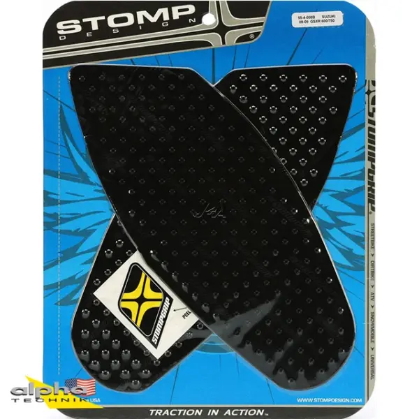 Stompgrip schwarz, Volcano, für Suzuki GSXR600, 2008-2010 ab Bj. 2008 - 2010