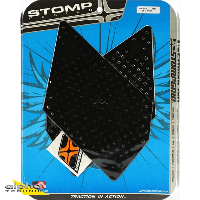 Stompgrip schwarz, Volcano, für KTM 1190 RC8 R, 2008-2015, RC 125, 200, 250, 390, 2014-2019 ab Bj. 2008 - 2015