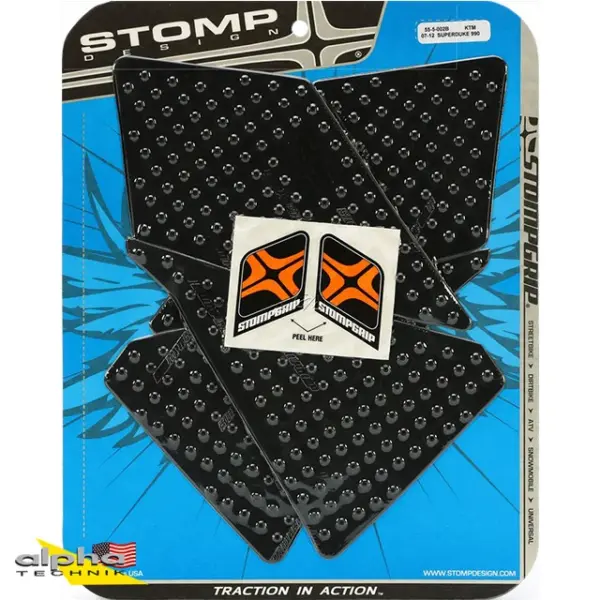 Stompgrip schwarz, Volcano, für KTM 990 Super Duke, 2007-2013 ab Bj. 2007 - 2013