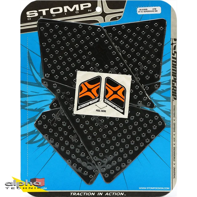 Stompgrip schwarz, Volcano, für KTM 990 Super Duke, 2007-2013 ab Bj. 2007 - 2013