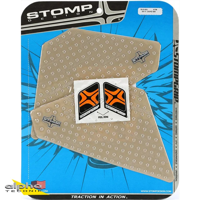 Stompgrip klar, Volcano, für verschiedene Honda, KTM, Suzuki, Triumph und Yamaha Modelle (siehe Verwendungsliste) ab Bj. 1995 - 2025