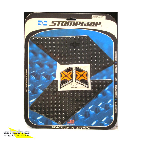 Stompgrip schwarz, Volcano, für BMW, F800GT, 2013-2018, R1200GS, 2013-2016, KTM, 950 LC8 Adventure, 2003-2006, 990 LC8 Adventure, 2006-2013 ab Bj. 2017 - 2018