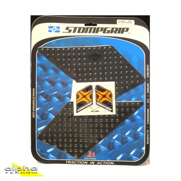 Stompgrip schwarz, Volcano, für BMW, F800GT, 2013-2018, R1200GS, 2013-2016, KTM, 950 LC8 Adventure, 2003-2006, 990 LC8 Adventure, 2006-2013 ab Bj. 2017 - 2018