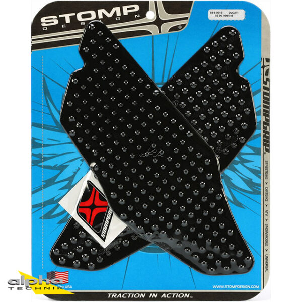 Stompgrip schwarz, Volcano, für Ducati 749 (R, S), 999 (R, S), 2003-2006 ab Bj. 2003 - 2006