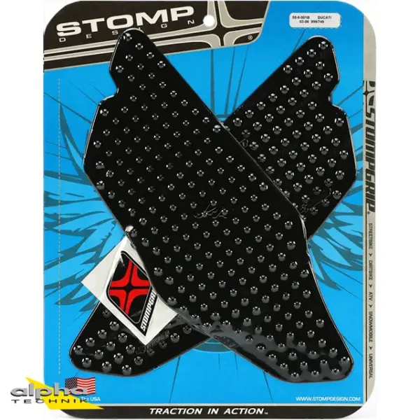 Stompgrip schwarz, Volcano, für Ducati 749 (R, S), 999 (R, S), 2003-2006 ab Bj. 2003 - 2006