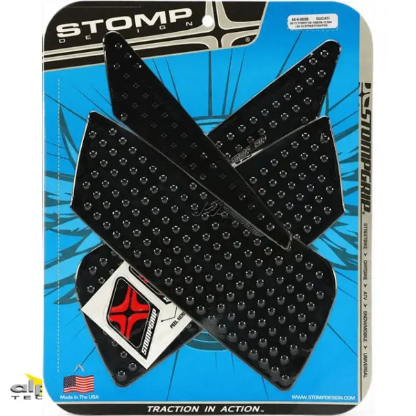 Stompgrip schwarz, Volcano, für Ducati 848 (Evo, S), 1098 (R, S), 1198 (R, S, SP), Streetfighter 848, 1098 (S) ab Bj. 2007 - 2008