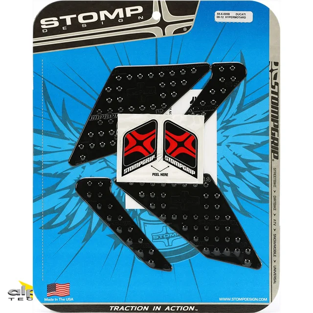 Stompgrip schwarz, Volcano, für Ducati Hypermotard 1100,2007-12 ab Bj. 2008 - 2012