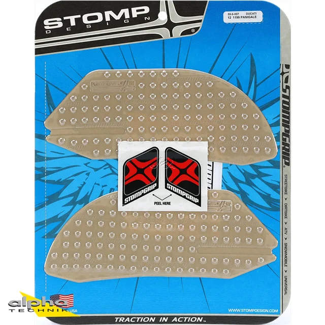 Stompgrip klar, Volcano, für Ducati Panigale 1199 (Superleggera), 1299 R (Final Edition), S, 899, 959, V2 955 (siehe Verwendungsliste) ab Bj. 2012 - 2014