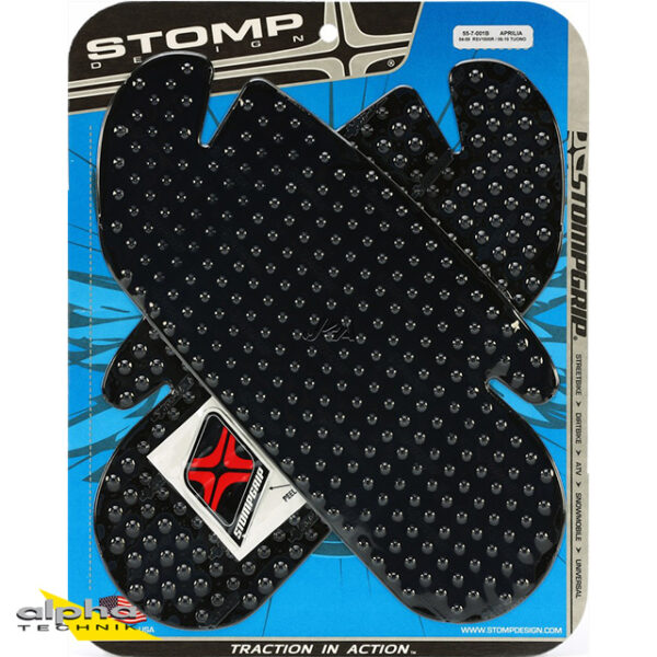 Stompgrip schwarz, Volcano, für Aprilia RSV1000R, 2004-2009, Tuono 1000R, 2006-2010 ab Bj. 2004 - 2009