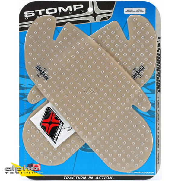 Stompgrip klar, Volcano, für Aprilia RSV1000R, 2004-2009, Tuono 1000R, 2006-2010 ab Bj. 2004 - 2009