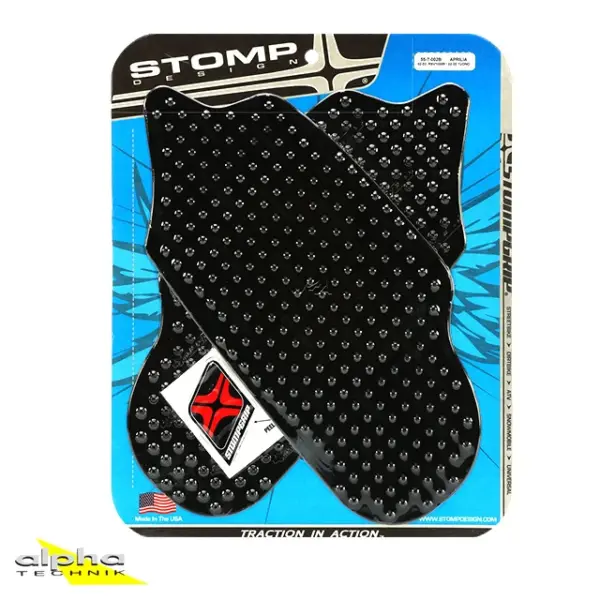 Stompgrip schwarz, Volcano, Aprilia RSV1000R, 1999-2003, RST1000 Mille Futura, 2000-2003, Tuono 1000, 2002-2005 ab Bj. 2000 - 2003