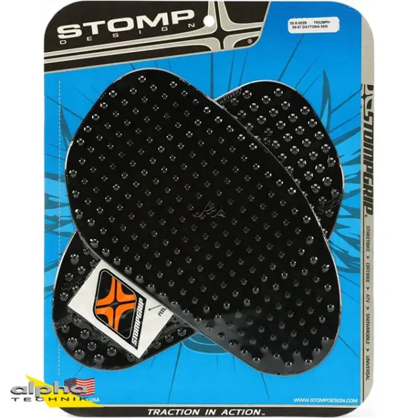 Stompgrip schwarz, Volcano, für Triumph Daytona 650, 2004-2005 ab Bj. 2004 - 2005