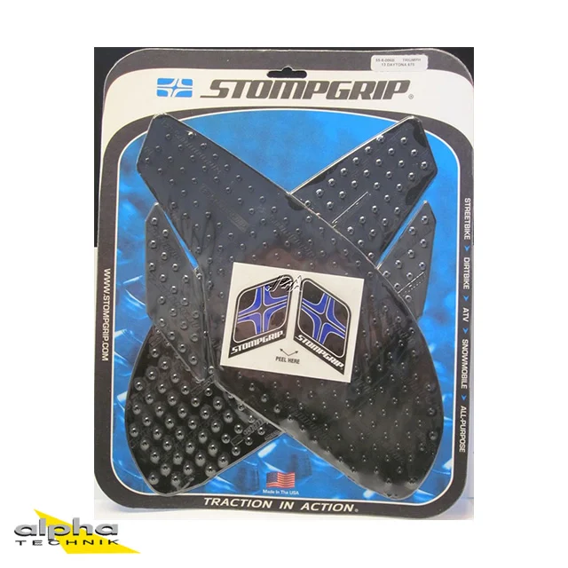 Stompgrip schwarz, Volcano, für Triumph Daytona 675 (R), Street Triple (R, RX) ab Bj. 2013 - 2018