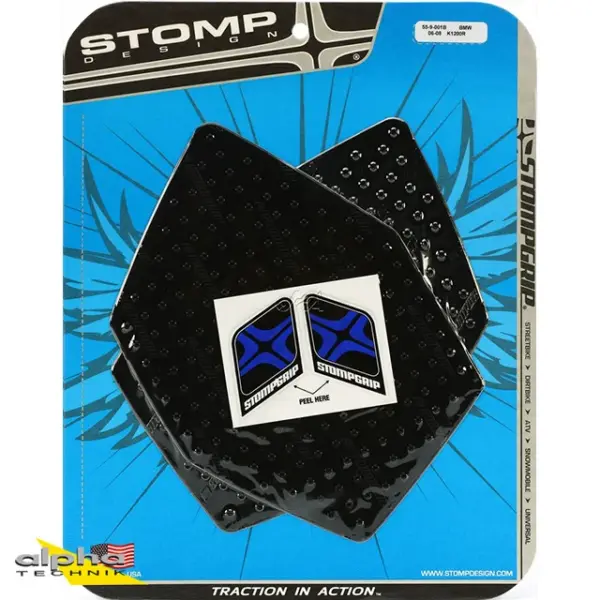 Stompgrip schwarz, Volcano, für BMW K1200R, 2004-2009, K1300R, 2008-2012 ab Bj. 2004 - 2009