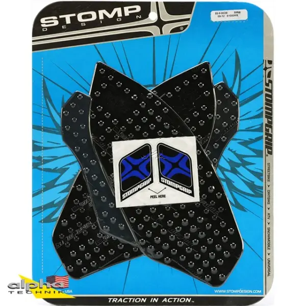 Stompgrip schwarz, Volcano, für BMW HP4, 2013-2015, S1000RR, 2009-2014 ab Bj. 2013 - 2015