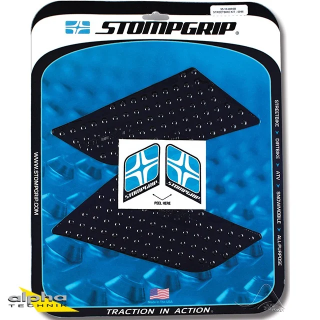 Stompgrip schwarz, Volcano, für Suzuki SFV650 Gladius, 2009-2015 ab Bj. 2009 - 2015