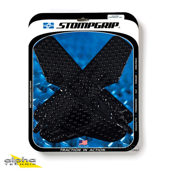 Stompgrip schwarz, Volcano, für Kawasaki Versys 1000, 2015-2019 ab Bj. 2015 - 2018