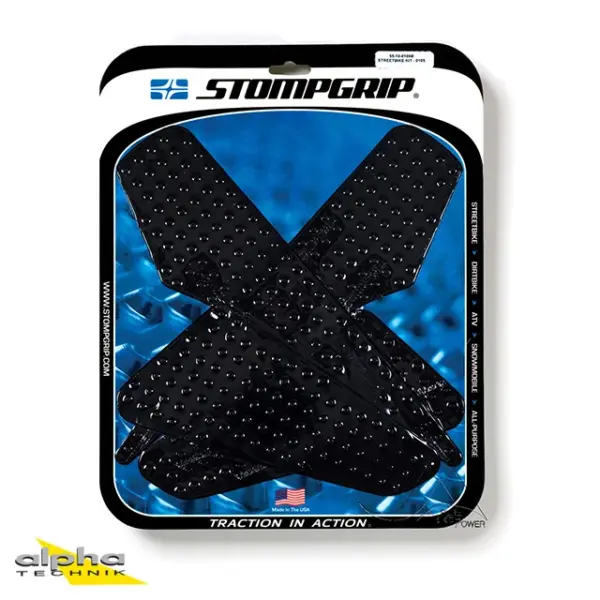 Stompgrip schwarz, Volcano, für Kawasaki Versys 1000, 2015-2019 ab Bj. 2015 - 2018