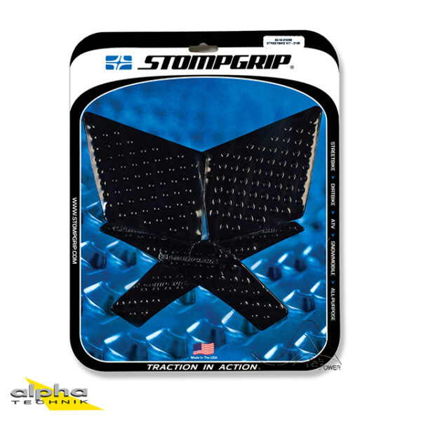 Stompgrip schwarz, Volcano, für Kawasaki Versys 650, 2015-2021 ab Bj. 2015 - 2020
