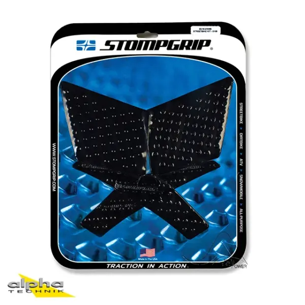 Stompgrip schwarz, Volcano, für Kawasaki Versys 650, 2015-2021 ab Bj. 2015 - 2020