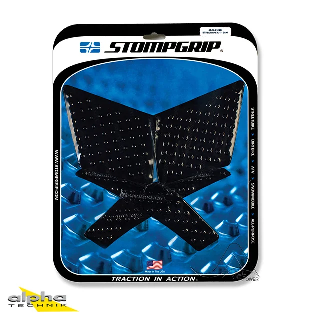 Stompgrip schwarz, Volcano, für Kawasaki Versys 650, 2015-2021 ab Bj. 2015 - 2020