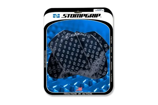 Nakładki antypoślizgowe Stompgrip w kolorze czarnym, do Kawasaki ZX10R Ninja 2011-2025, ZX10R SE 2019-2020, ZX10RR 2017-2025 z roczników 2011-2015