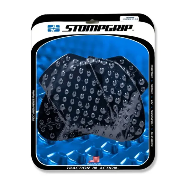 Stompgrip Traction Pads schwarz, für Kawasaki ZX10R Ninja 2011-2025, ZX10R SE 2019-2020, ZX10RR 2017-2025 ab Bj. 2011 - 2015