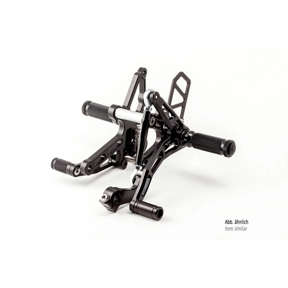 LSL Rastenanlage mit ABE für Honda CBR900RR, 1998-1999, schwarz ab Bj. 1996 - 1999
