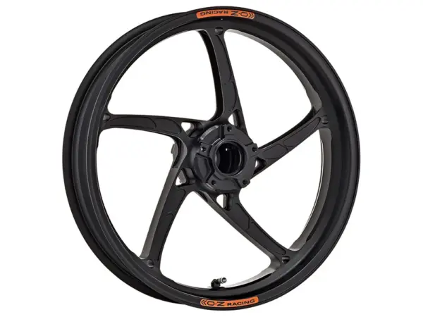 OZ Piega R Aluminium vorne in schwarz matt für Kawasaki ZX6R Ninja, 2007-2021 und ZX10R Ninja, 2006-2015 ab Bj. 2006 - 2007