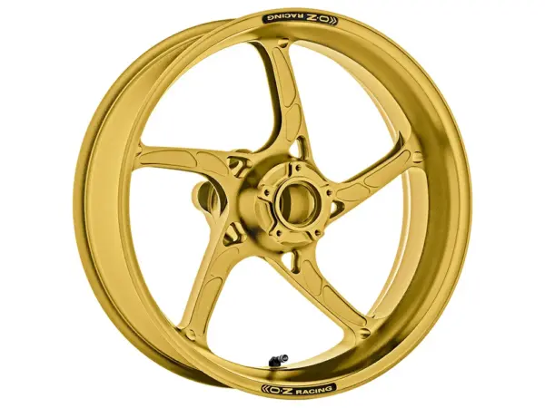 OZ Piega R Aluminium hinten in goldfarben matt für Ducati Panigale V2 955, 2020-2023, Streetfighter V2, 2022-2023, 939 Supersport (S), 2017-2020, Supersport 950 (S), 2019-2022