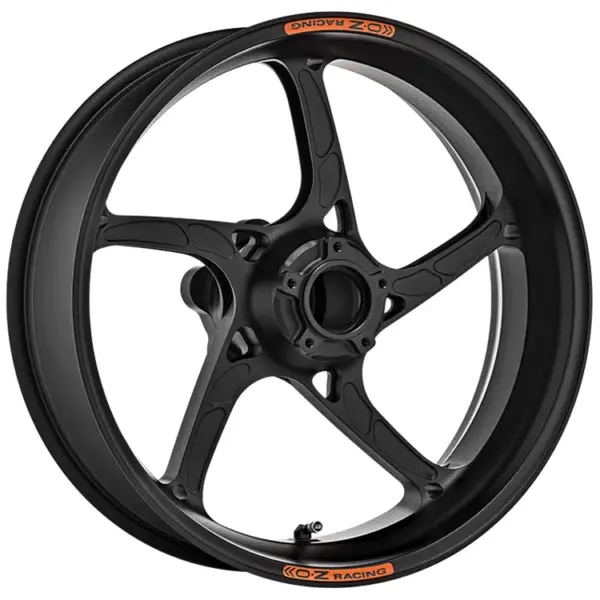 OZ Piega R Aluminium hinten in schwarz matt für BMW M1000RR (Hinterrad mit Offset +2 - Teilung 520), SM99, 2021-2024 ab Bj. 2021 - 2024