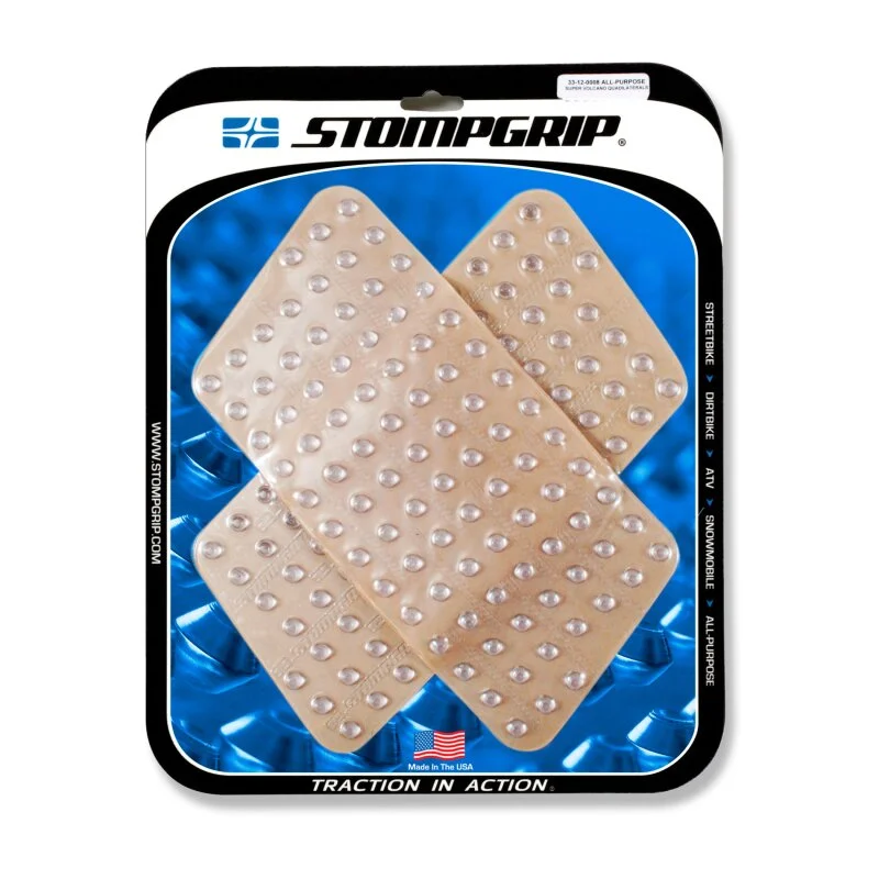 Stompgrip Universal groß klar, Super Volcano für Honda ST1300, 2002-2012, XRV750 African Twin, 2000-2003 und Yamaha XT1200Z Super Tenere (Worldcrosser), 2012-2015 ab Bj. 2002 - 2012