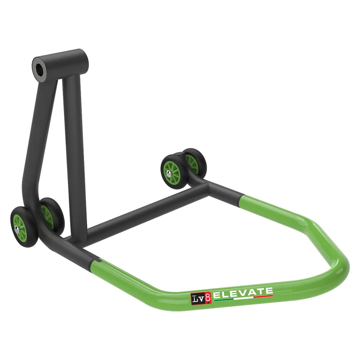 LV8 ELEVATE Einarmiger linker Montageständer ohne Stift, Schwarz/Grün