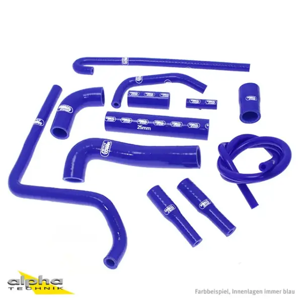 SAMCO SPORT Siliconschlauch Kit blau für MV Agusta F4 1000 Modelljahr 2001-2009