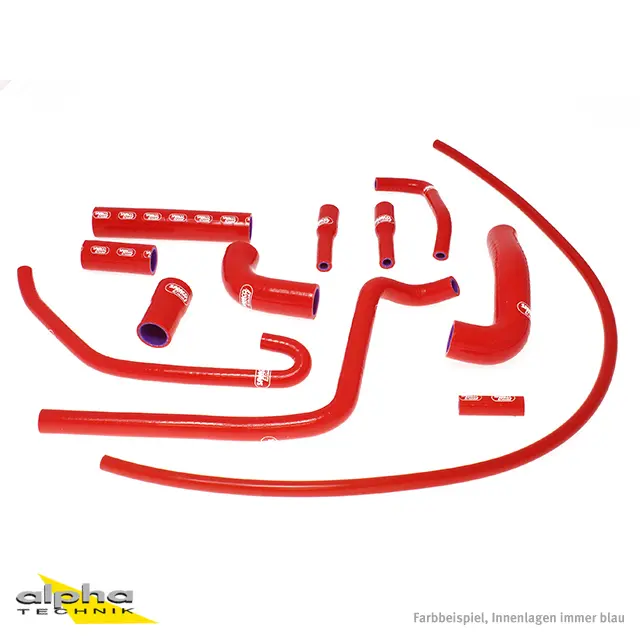 SAMCO SPORT Siliconschlauch Kit rot für MV Agusta Brutale 750 910 989R Modelljahr 2001-2012