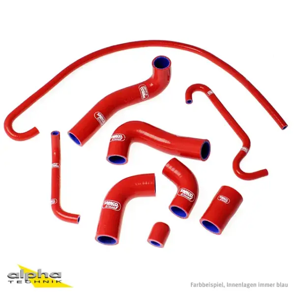 SAMCO SPORT Siliconschlauch Kit rot für MV Agusta F4 1000 RR RC LH44 Modelljahr 2010-2019