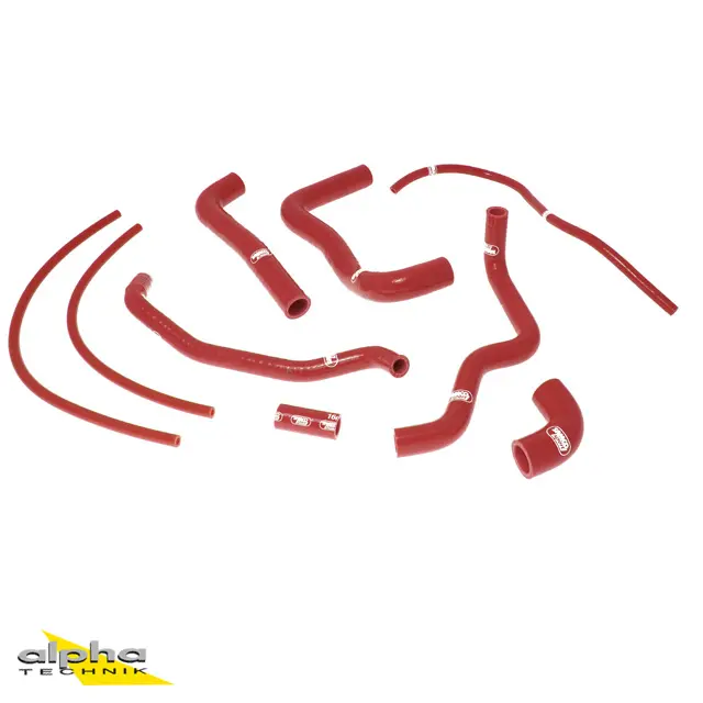 SAMCO SPORT Siliconschlauch Kit rot für Aprilia RSV1000R Tuono 1000R Factory Modelljahr 2004-2010