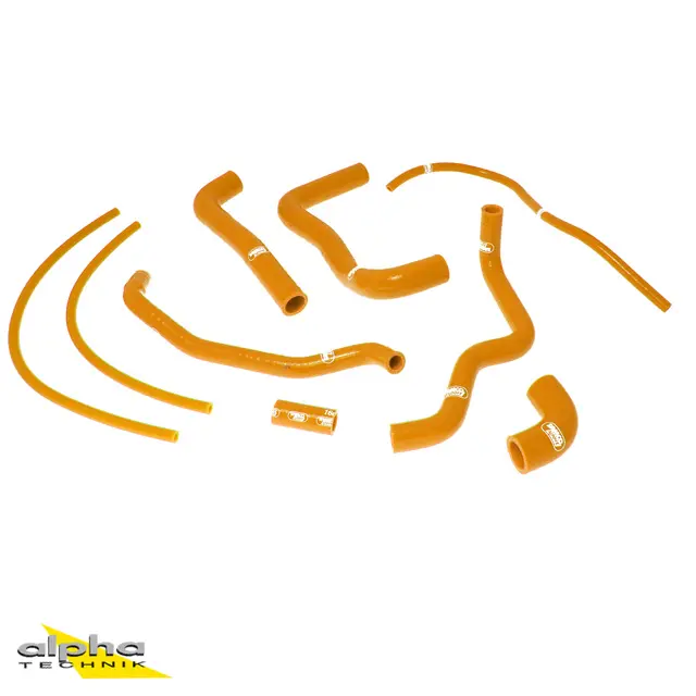 SAMCO SPORT Siliconschlauch Kit orange für Aprilia RSV1000R Tuono 1000R Factory Modelljahr 2004-2010