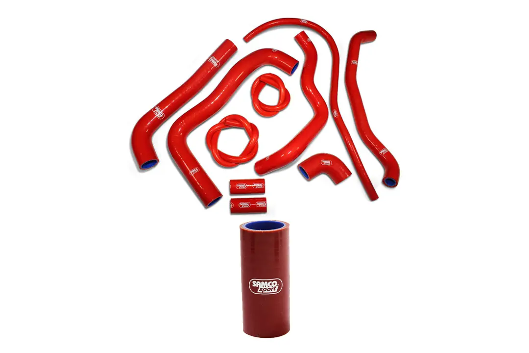SAMCO SPORT Siliconschlauch Kit, 10-teilig, in viper red, für Aprilia RSV1000R / Tuono 1000R (Factory)