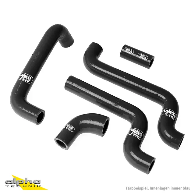 SAMCO SPORT Siliconschlauch Kit schwarz für Aprilia RS125 Modelljahr 1999-2012