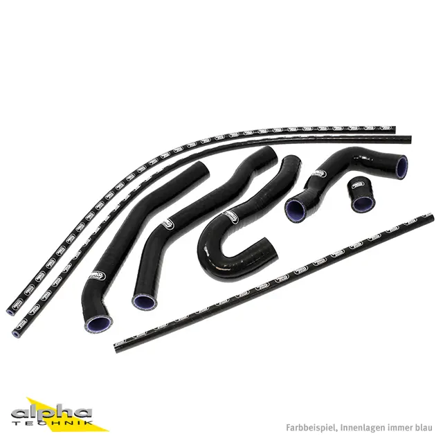 SAMCO SPORT Siliconschlauch Kit in schwarz für Benelli TNT899 TNT1130 für alle Modelljahre