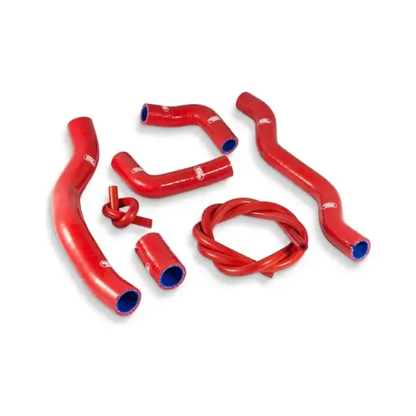 SAMCO SPORT Siliconschlauch Kit rot für Ducati Multistrada 950 Multistrada 1200 Multistrada 1260 Modelljahr 2018-2020